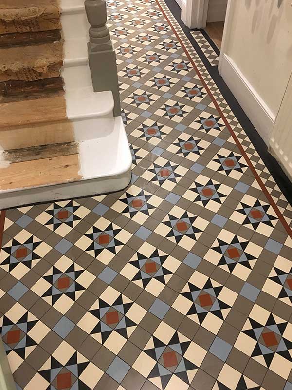 Victorian Hallway Tiles Mosaic Floor, How To Lay Victorian Floor Tiles Hallway