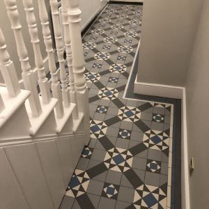 mosaic floor tiling